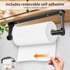 Magnetic & Adhesive Paper Towel Holder for Refrigerator Side, No