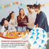 PATIKIL Pennant Banner Flags 100ft, 60 Pcs String Hanging Triangle