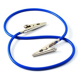 Dental Napkin Holder Crocodile Bib Clip Neck Strap Silicone Blue Color