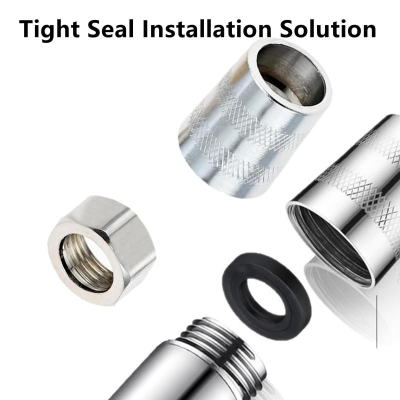 2 Sets Universal Stainless Steel & Brass Shower Hose Nut
