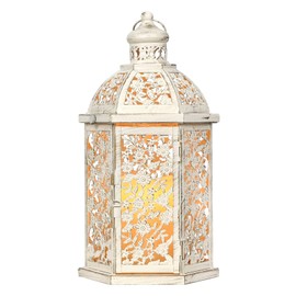 NEEDOMO Lanterns Decorative Indoor, 13.8" Vintage Outdoor Lantern, Metal Candle Holders Lantern Decor for Patio, Front Porch, Wedding, Shelf, Farmhouse Table Decor