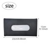 Car Visor Tissue Holder, PU Leather Napkin Box, 2-Pack, Black
