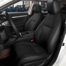 AOMSAZTO Seat Covers for Honda Civic 2022 2023 2024 2025 Hatchback Seat Covers Custom Fit Leather Breathable Waterproof Car Seats Covers