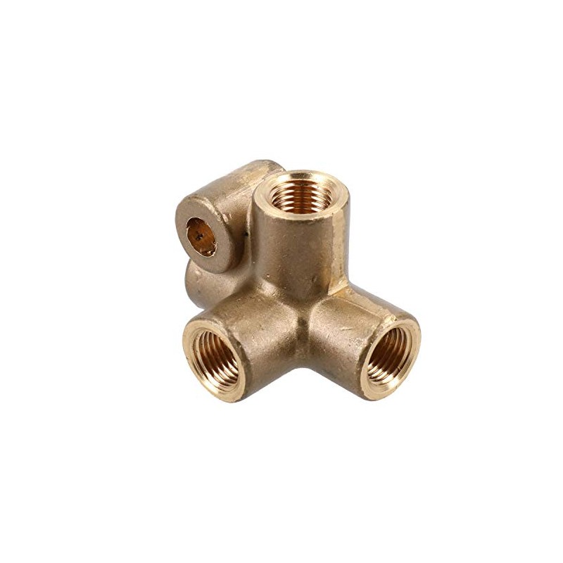 AB Tools Brass Brake Pipe Fitting 4 Way Adaptor M10