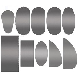 Takelablaze Stainless Steel Serrated Scraper Crafts Tool Pottery Tools Clay Ribs Sculpture Modeling Cutter Scraper for Sculpting Texturing Modeling Pottery Crafting Artists