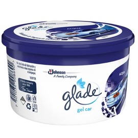 Glade Gel Car, Aromatizante Para Auto con TrueScent Technology, Elimina Malos Olores y Refresca tu espacio, Aroma Acqua, 70g