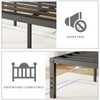 FSCHOS Full-Size-Bed-Frame / 18 Inch High/Metal Bed-Frames-Full/Reinforced Steel Slats Support/No