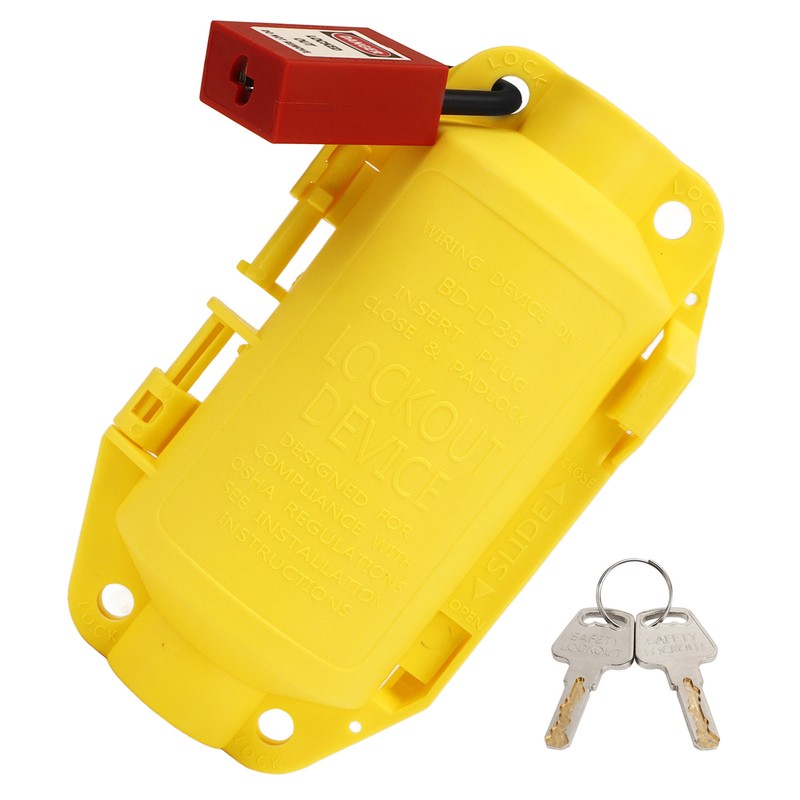 Industrial Electrical Plug Lockout Device Set Universal Electrical Plug Lockout