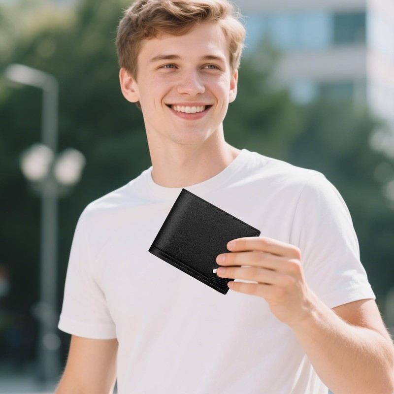 Energather Wallets for Men, Bifold Wallets with Multiple Card Slots,