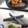 Cainz Foldable Trivet, Width 8.9 inches (22.7 cm), Depth 8.9