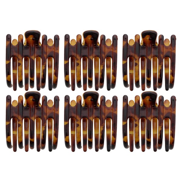Marbelized Claw Clip - Set of 6 - Tortoise Shell