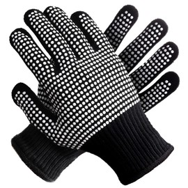 Teenitor 2 Pcs Heat Resistant Gloves With Silicone Bumps, Heat Resistant Gloves For Sublimation, Heat Protection Gloves For Hair Styling