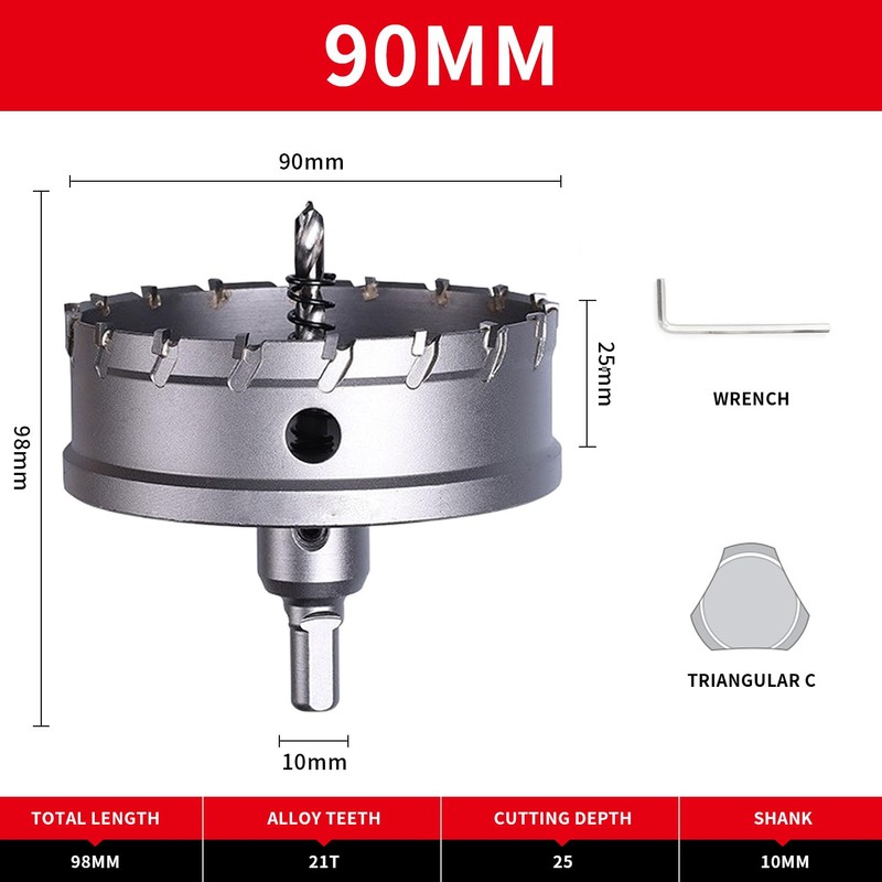 Carbide Hole Cutter Drill Bits,LAIWEI Heavy Duty Hole Saw for