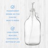 kitchentoolz Half Gallon Glass Laundry Detergent Dispenser- Large Jug with