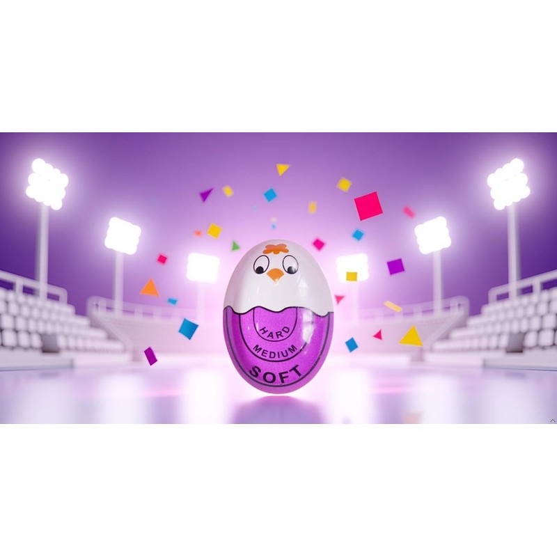 Purple Kitchen Timer Practical Reminder Color Changing Egg Timer Soft