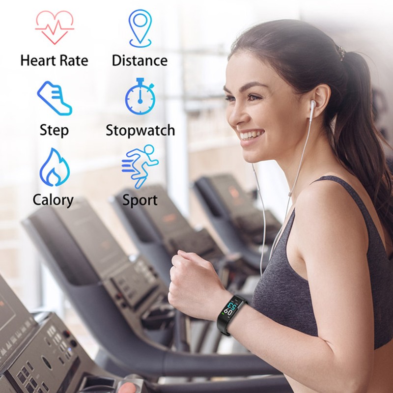 T10 Silicone Watchband Touching Control Smart Bracelet Intelligent Heart Rate