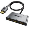 SWITCHFLUX DisplayPort to Dual DisplayPort with HDMI Adapter |4K@60Hz| Extended