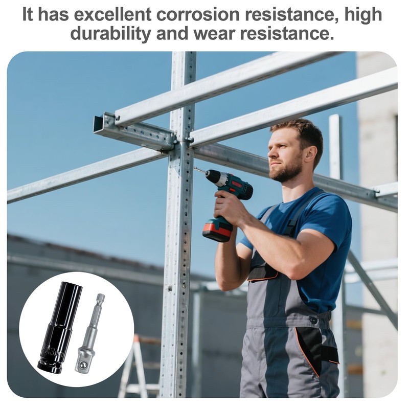 2PCS 13mm Socket 13mm Impact Socket Set Deep Socket Set