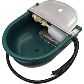 Automatic Heated Dog Water Bowl Outdoor Large Breed, Livestock Heated Waterer Automatic Pet Waterer for Dogs &Cat with Float Valve Thermal-Bowl Winter Livestock Water for Chicken Cow Goat Sheep Pig