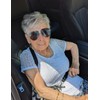 Fashion Culture Women's Buzzed Bee Charm 60mm Aviator Sunglasses (Black),