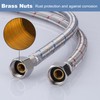 Faucet Supply Lines 3/8" to 3/8" Female Compression Thread 1