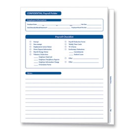 ComplyRight Confidential Employee Payroll Records Folder, Pack of 25 (A2317)