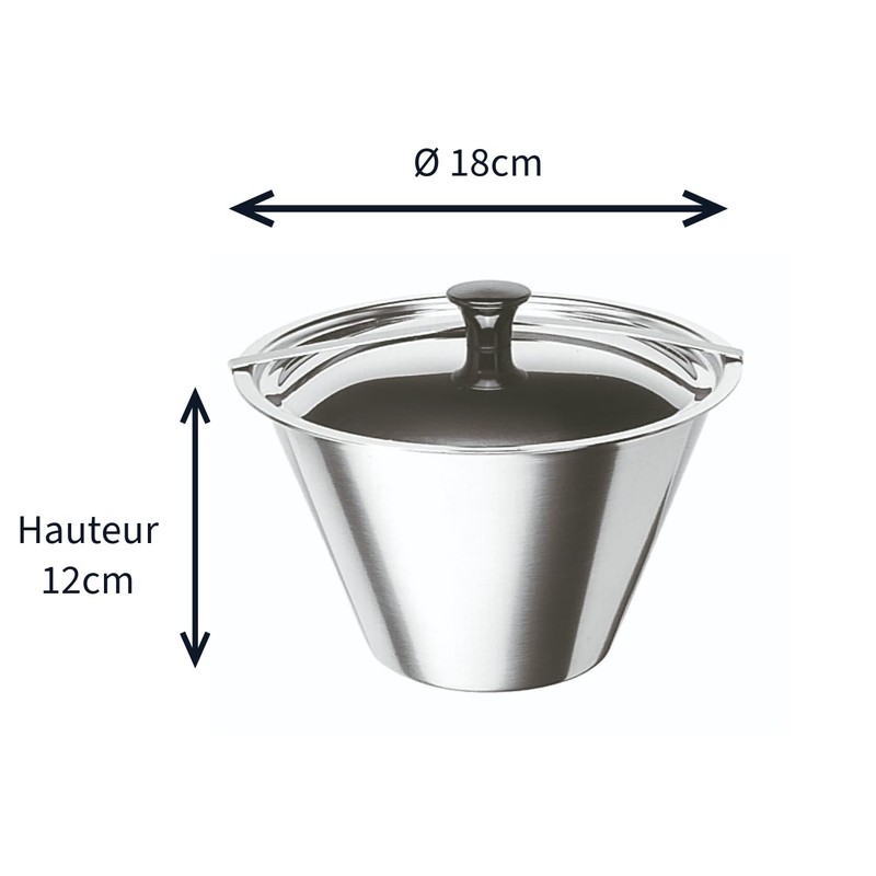 Artame art35516 Bain Marie Flan Mould Stainless Steel Silver, stainless