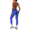 ABOCIW Workout Sets for Women 2 Piece Seamless Backless Sports