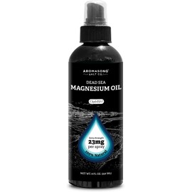 Aromasong Extra Strength Ultra-Pure Magnesium Spray + OptiMSM (23mg Magnesium in Each Spray) 8 Oz, Known to be Used for Leg Discomfort and Promotes Calm Sleep…