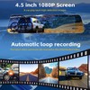 PODOFO Dual Dash Cam with 4.5" 1080P IPS - Night