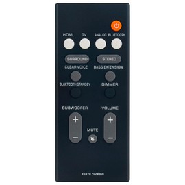 Allimity FSR78 ZV28960 Replacement IR Remote Control Compatible with Yamaha Sound Bar ATS-1060 YAS-106 ATS-1070 YAS-207 YAS-107 ATS-2070 YAS-CU207 NS-WSW42 YAS-108 ATS-1080 YAS-408 ATS-4080