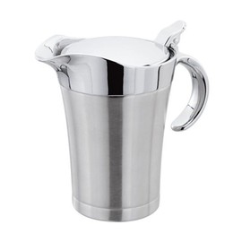 Stainless Steel Gravy Boat 450/750 ml Thermal Gravy Boat with Hinged Lid & Handle Double Insulated Sauce Jug Sauce Bowl Sauce Pot Sauce Boat