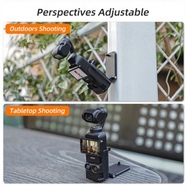 Behorse Magnetic Mount Stand Compatible with DJI Osmo Pocket 3，Outdoor Sports Photography Accessories, Adjustable Clip Clamp Adapter Mount Protective Frame
