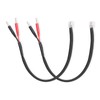 Sousery 2 Packs of RJ11 Mirror Wire Power Cord Compatible