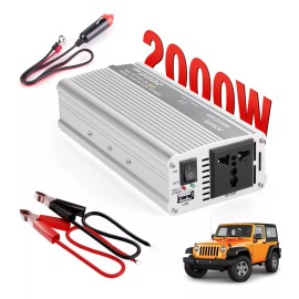 Kmow Convertidor De Corriente Para Automóvil 2000w 12v A 110v