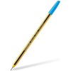 STAEDTLER Pack of 10 Noris Stick Ballpoint Pens Light Blue