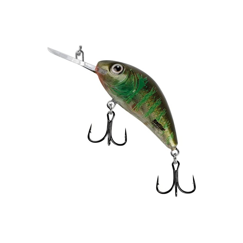 Salmo Rattlin Hornet Floating Wobbler, Salmo Colours: Green Gill Clear,