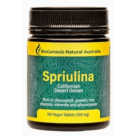 BioGenesis Natural Australia Spirulina Californian Desert Grown 300 Tablets