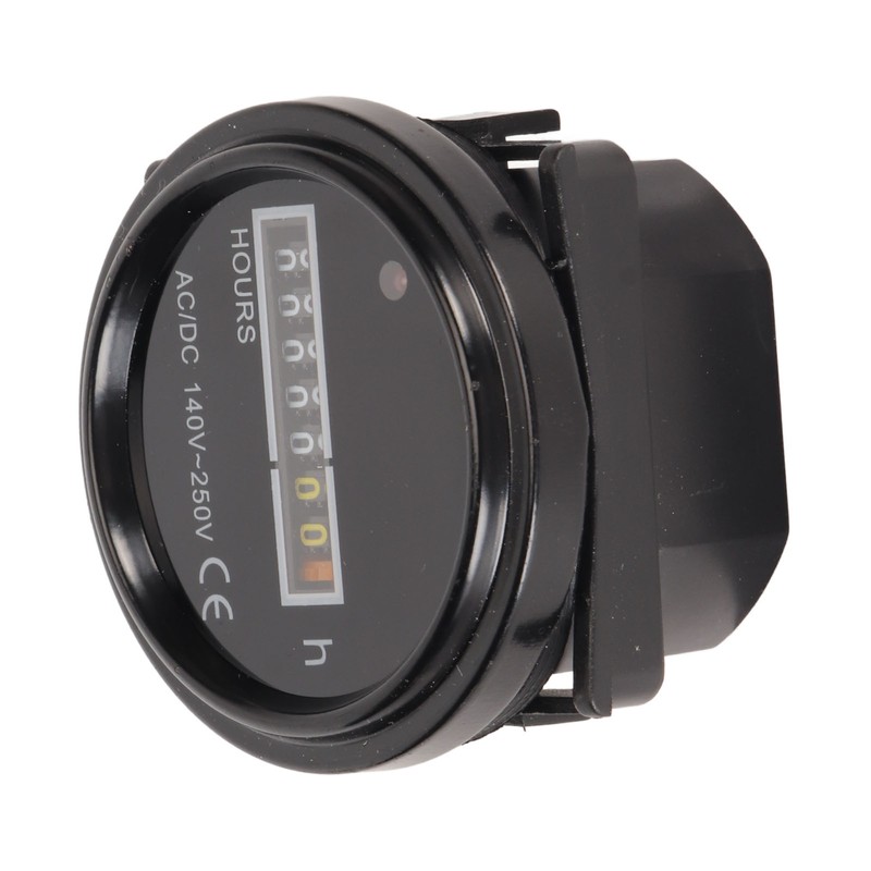 Round Hour Meter Professional High Accuracy 140‑ AC DC Mechanical