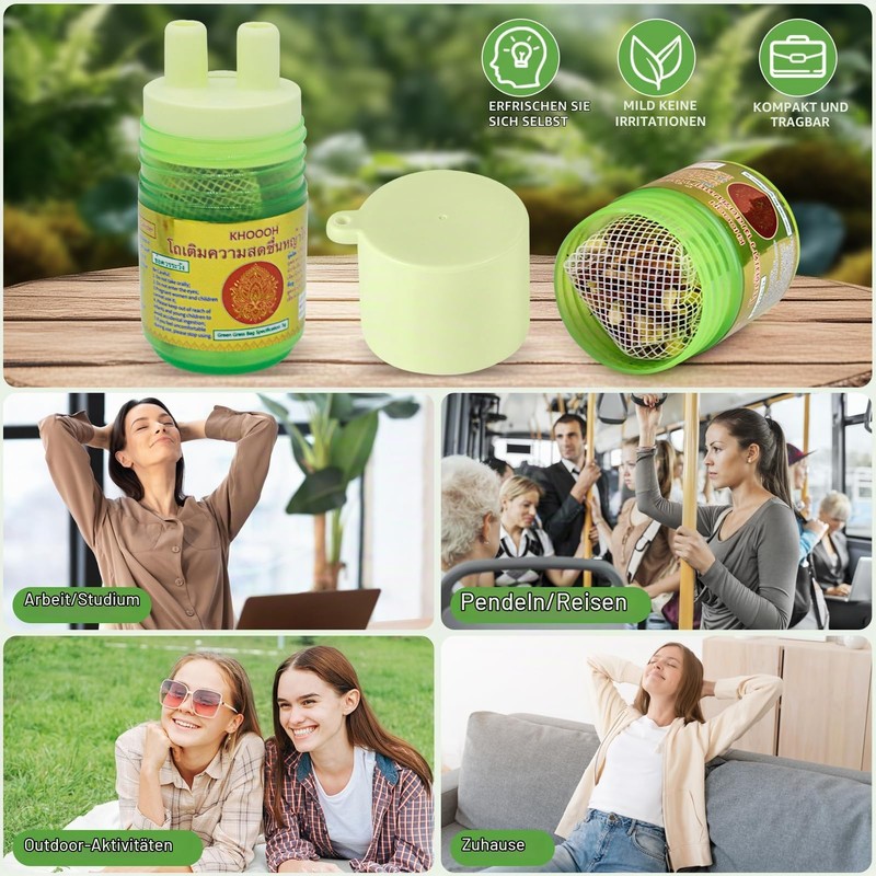 10g Scented Tin Compound Thai Herbal Inhaler