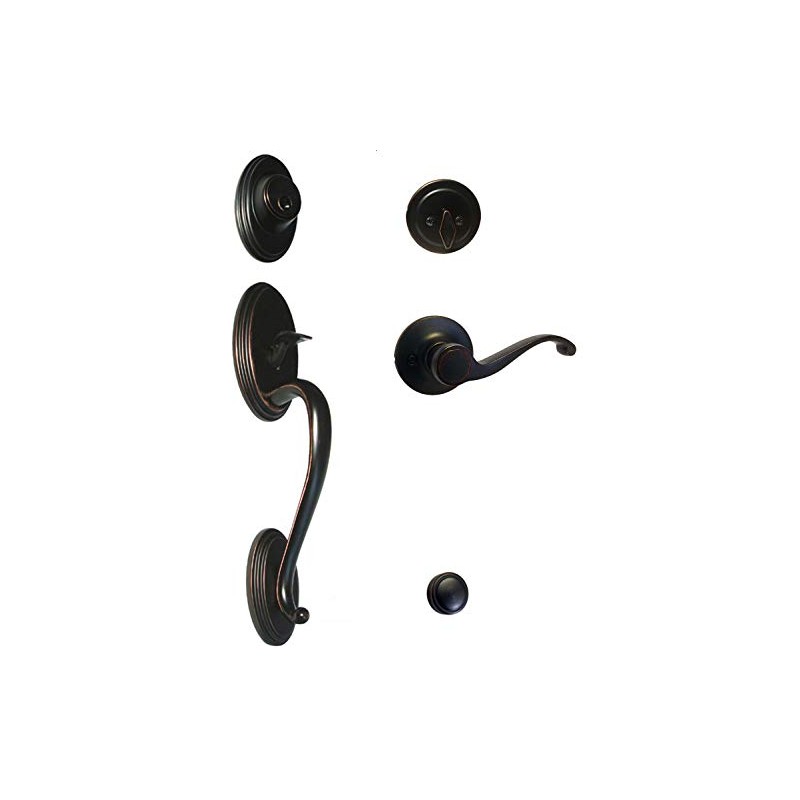 eBuilderDirect Dark Oil Rubbed Bronze Lock Door Lever Handle Entry/Privacy/Passage/Dummy/Deadbolt/Handleset