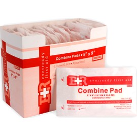 Ever Ready First Aid 5" x 9" Sterile Combine (ABD) Pads - 20 Pack