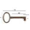 Furniture Key Antique Style Furniture Burnished Replacement Key Blank Patina