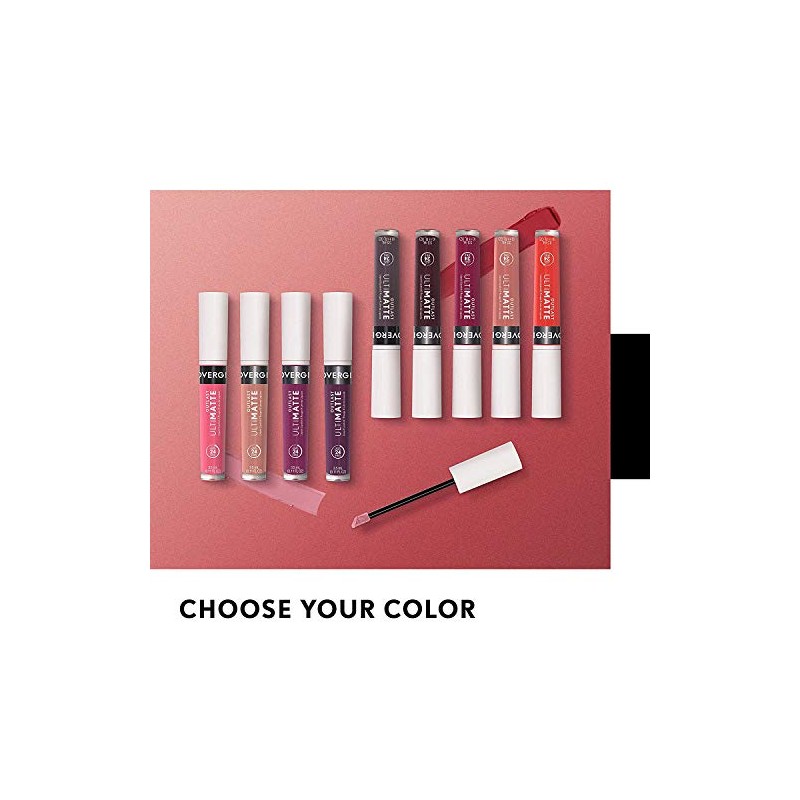 COVERGIRL Labial Mate Líquido Rosa Mate Hidratante 24 Horas