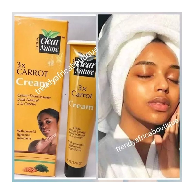 clear nature 2pcs Set,. Clear Nature Carrot lightening face cream