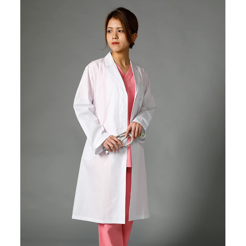 Lab Coatnet Women's Exam Cloth Long Sleeve White, white