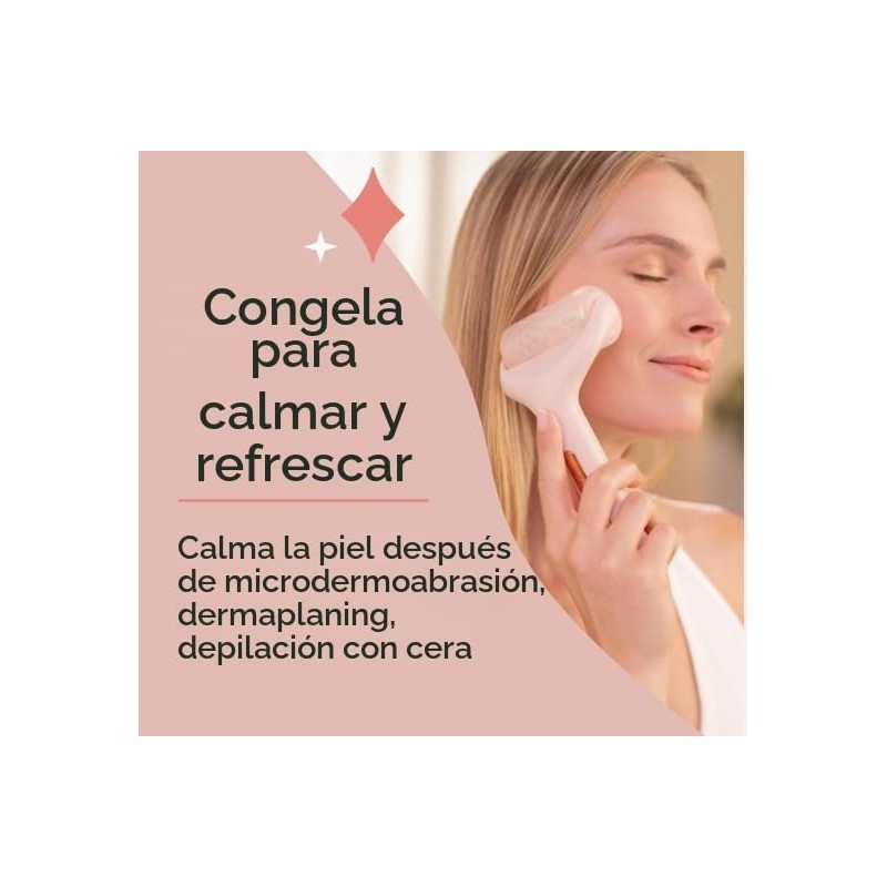 Ice Roller, Rodillo de Hielo para Masaje Facial, Cuello y