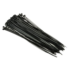 SE Heavy-Duty 16" Black Cable Ties with 110-lb. Tensile Strength (100 Count) - CT1676B