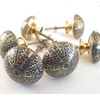 French Furniture Fittings Set of 6 Brass Knobs Kitchen Cabinet