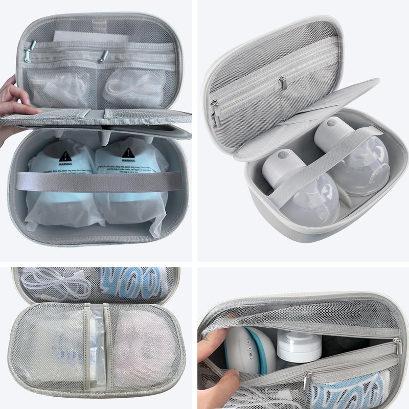 Wearable Breast Pumps Carrying Case, Hard Shell Case with Removable